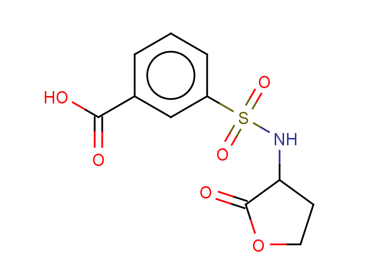 3-[(2-oxooxolan-3-yl)sulfamoyl]benzoic acid
