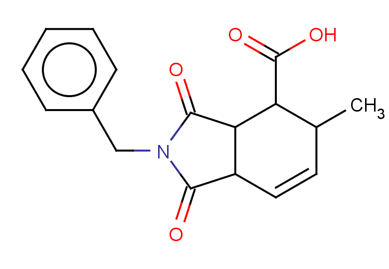 2-benzyl-5-methyl-1,3-dioxo-2,3,3a,4,5,7a-hexahydro-1H-isoindole-4-carboxylic acid