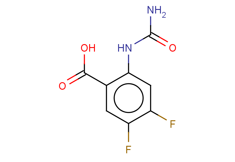 2-(carbamoylamino)-4,5-difluorobenzoic acid