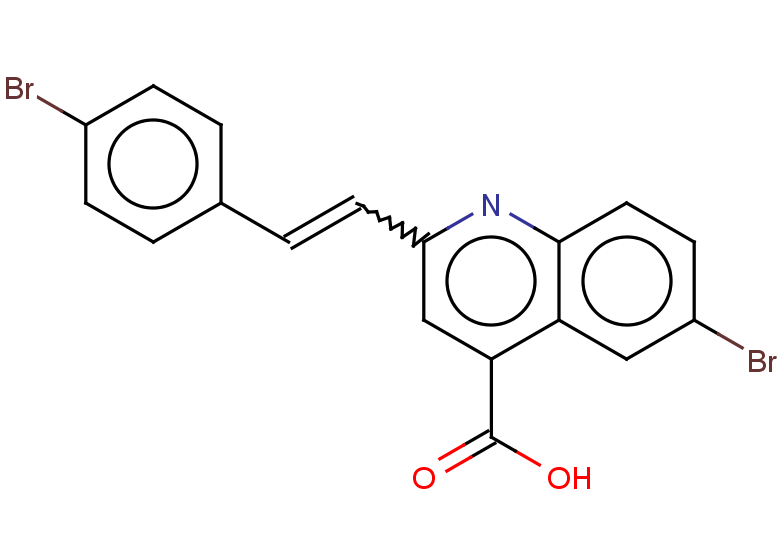 6-bromo-2-[2-(4-bromophenyl)ethenyl]quinoline-4-carboxylic acid