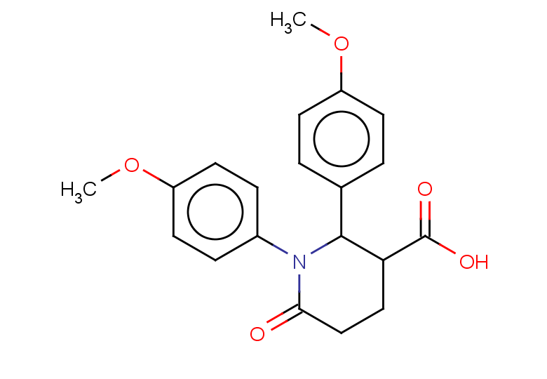 1,2-bis(4-methoxyphenyl)-6-oxopiperidine-3-carboxylic acid