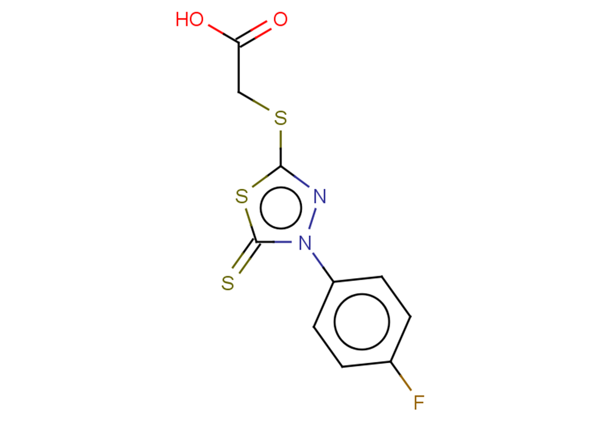 2-{[4-(4-fluorophenyl)-5-sulfanylidene-4,5-dihydro-1,3,4-thiadiazol-2-yl]sulfanyl}acetic acid