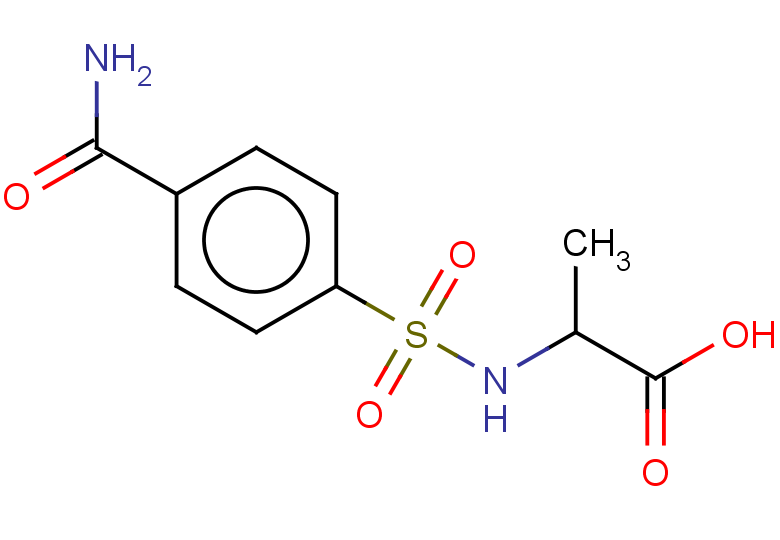 2-(4-carbamoylbenzenesulfonamido)propanoic acid