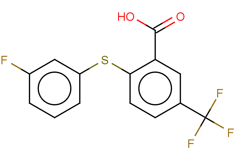 2-[(3-fluorophenyl)sulfanyl]-5-(trifluoromethyl)benzoic acid