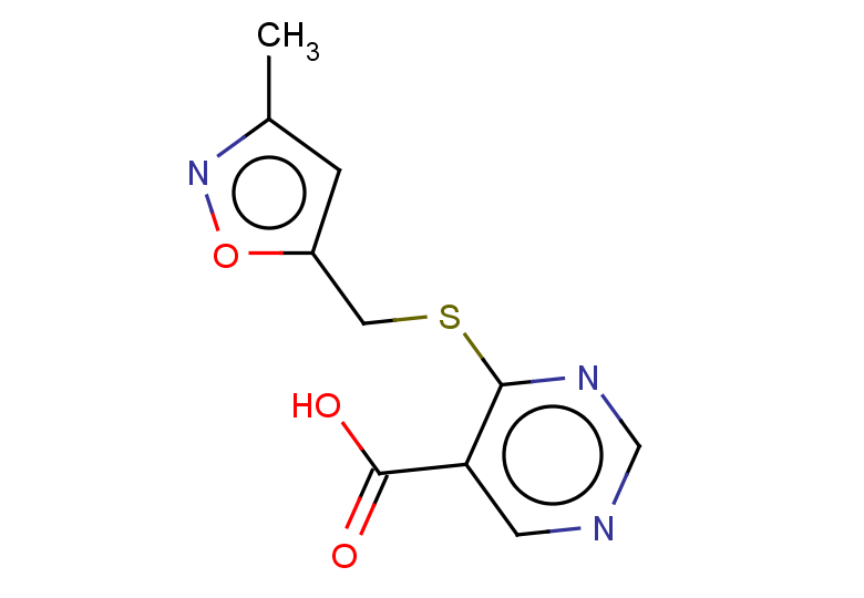 4-{[(3-methyl-1,2-oxazol-5-yl)methyl]sulfanyl}pyrimidine-5-carboxylic acid