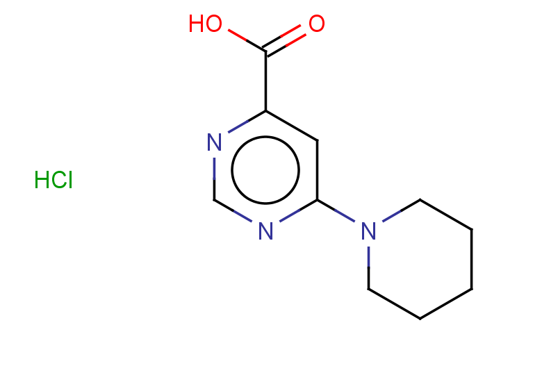 6-(piperidin-1-yl)pyrimidine-4-carboxylic acid hydrochloride