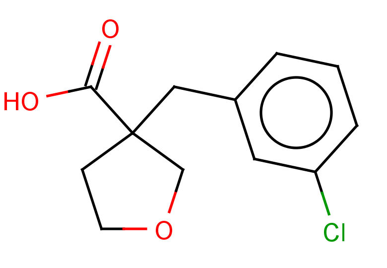 3-[(3-chlorophenyl)methyl]oxolane-3-carboxylic acid