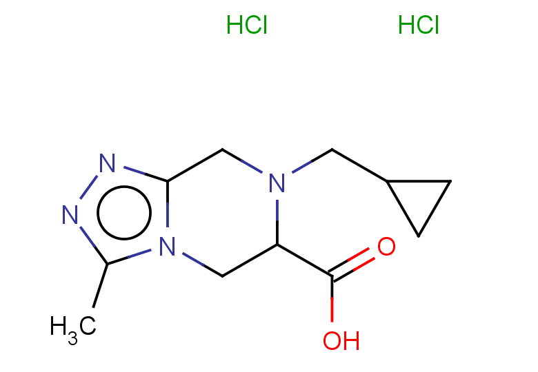 7-(cyclopropylmethyl)-3-methyl-5H,6H,7H,8H-[1,2,4]triazolo[4,3-a]pyrazine-6-carboxylic acid dihydrochloride