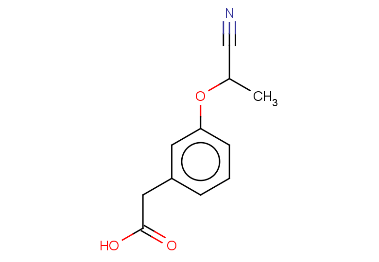 2-[3-(1-cyanoethoxy)phenyl]acetic acid