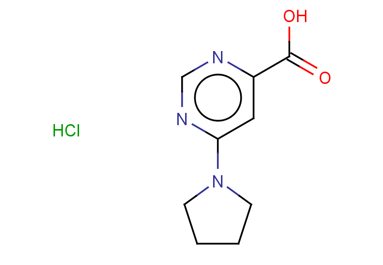 6-(pyrrolidin-1-yl)pyrimidine-4-carboxylic acid hydrochloride