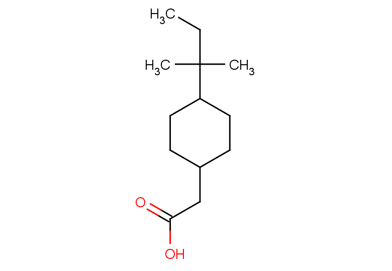 2-[4-(2-methylbutan-2-yl)cyclohexyl]acetic acid, Mixture of diastereomers