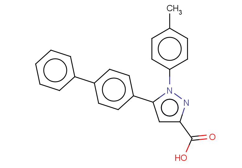 1-(4-methylphenyl)-5-(4-phenylphenyl)-1H-pyrazole-3-carboxylic acid
