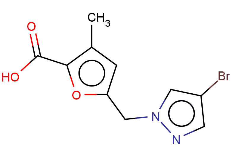 5-[(4-bromo-1H-pyrazol-1-yl)methyl]-3-methylfuran-2-carboxylic acid