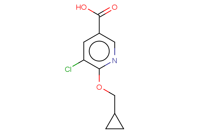5-chloro-6-(cyclopropylmethoxy)pyridine-3-carboxylic acid