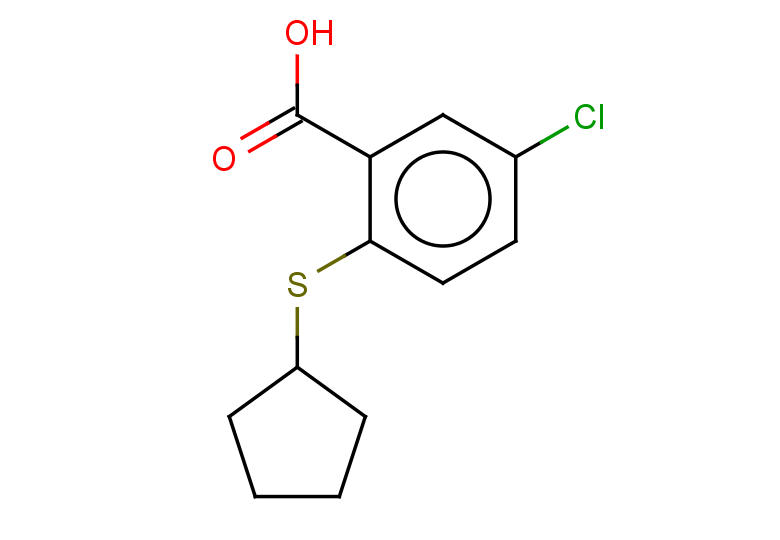 5-chloro-2-(cyclopentylsulfanyl)benzoic acid