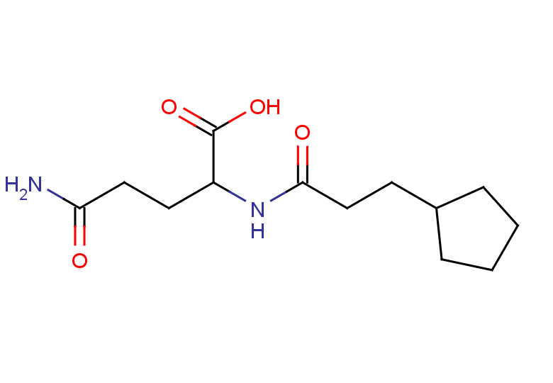 4-carbamoyl-2-(3-cyclopentylpropanamido)butanoic acid