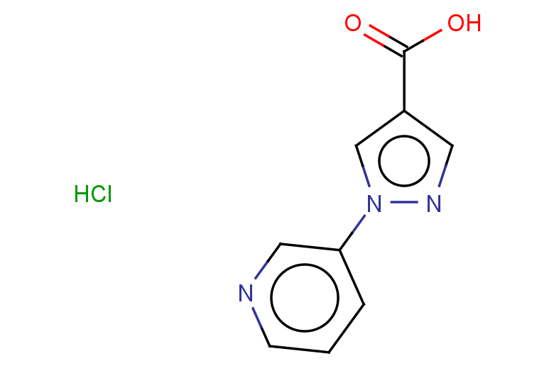 1-(pyridin-3-yl)-1H-pyrazole-4-carboxylic acid hydrochloride