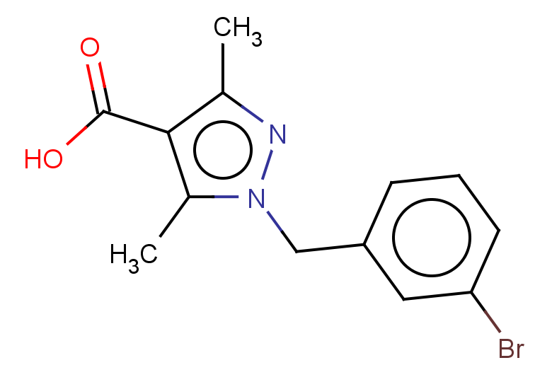 1-[(3-bromophenyl)methyl]-3,5-dimethyl-1H-pyrazole-4-carboxylic acid