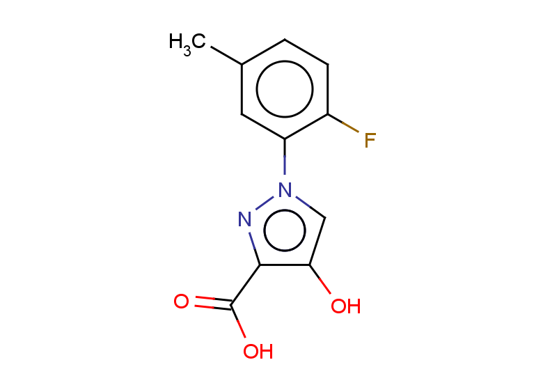 1-(2-fluoro-5-methylphenyl)-4-hydroxy-1H-pyrazole-3-carboxylic acid