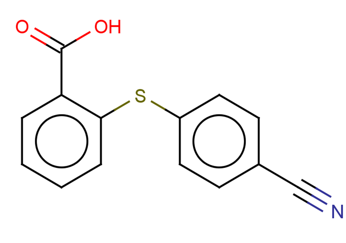 2-[(4-cyanophenyl)sulfanyl]benzoic acid