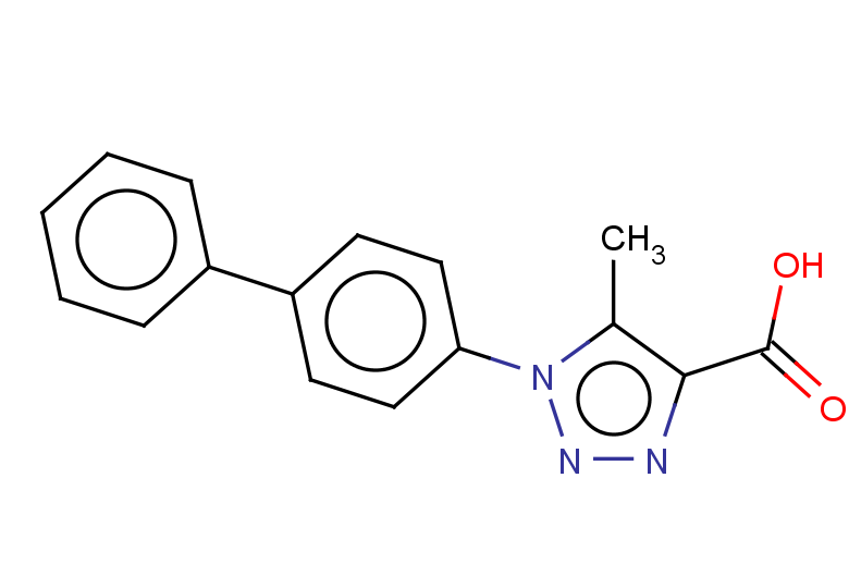 5-methyl-1-(4-phenylphenyl)-1H-1,2,3-triazole-4-carboxylic acid