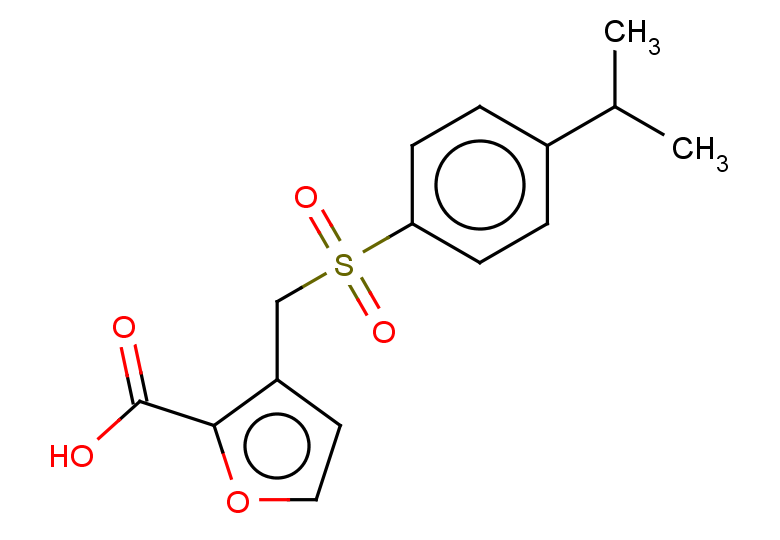 3-{[4-(propan-2-yl)benzenesulfonyl]methyl}furan-2-carboxylic acid