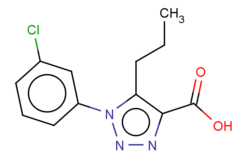 1-(3-chlorophenyl)-5-propyl-1H-1,2,3-triazole-4-carboxylic acid