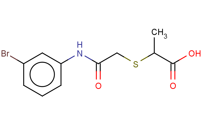 2-({[(3-bromophenyl)carbamoyl]methyl}sulfanyl)propanoic acid
