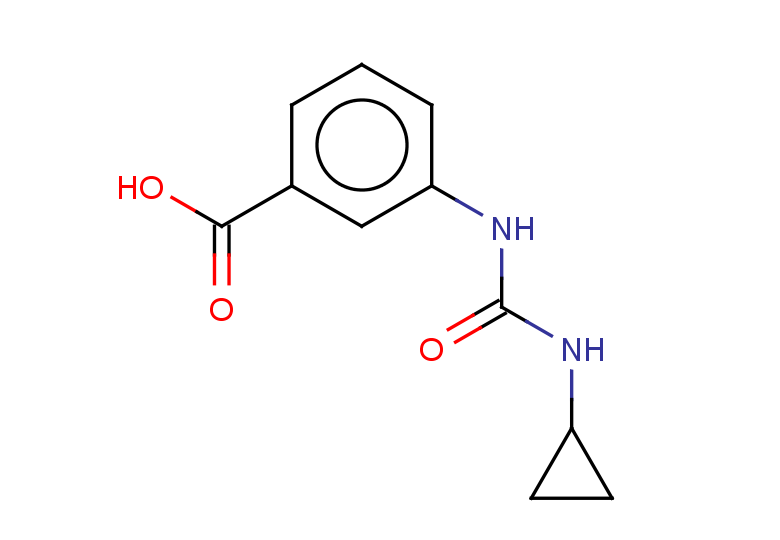 3-[(cyclopropylcarbamoyl)amino]benzoic acid