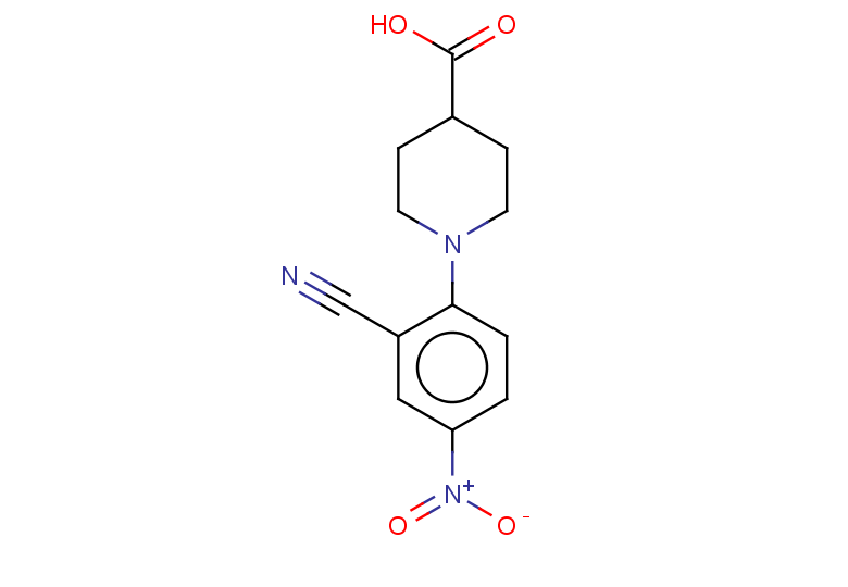 1-(2-cyano-4-nitrophenyl)piperidine-4-carboxylic acid