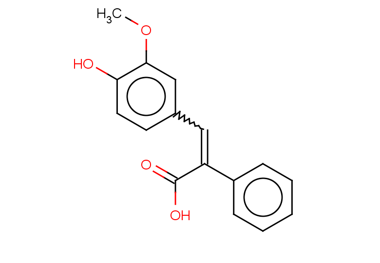 3-(4-hydroxy-3-methoxyphenyl)-2-phenylprop-2-enoic acid