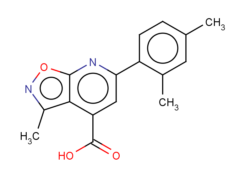 6-(2,4-dimethylphenyl)-3-methyl-[1,2]oxazolo[5,4-b]pyridine-4-carboxylic acid
