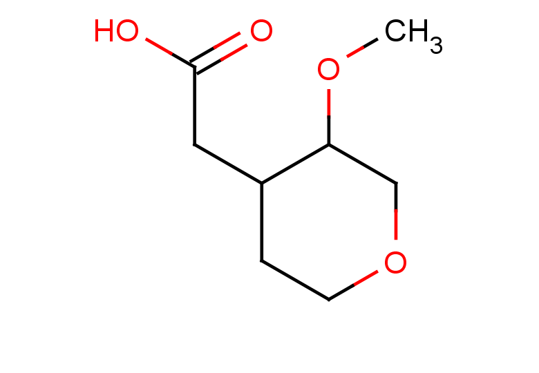 2-(3-methoxyoxan-4-yl)acetic acid, Mixture of diastereomers