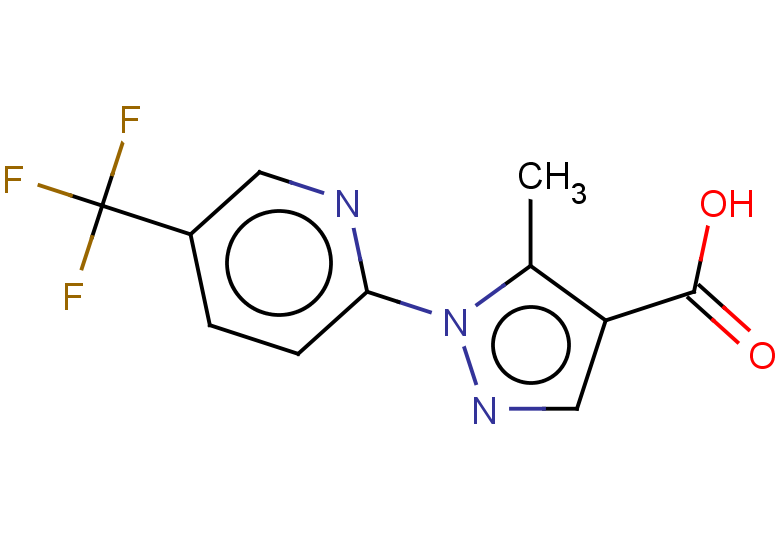 5-methyl-1-[5-(trifluoromethyl)pyridin-2-yl]-1H-pyrazole-4-carboxylic acid