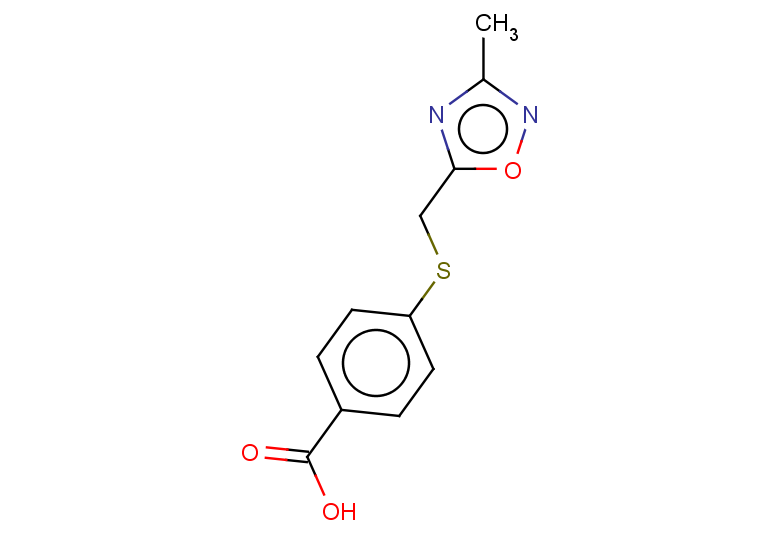 4-{[(3-methyl-1,2,4-oxadiazol-5-yl)methyl]sulfanyl}benzoic acid