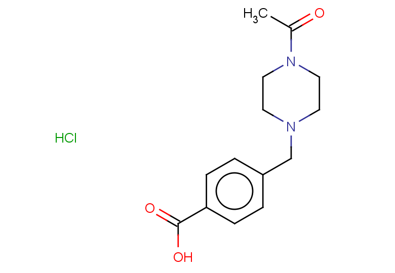 4-[(4-acetylpiperazin-1-yl)methyl]benzoic acid hydrochloride
