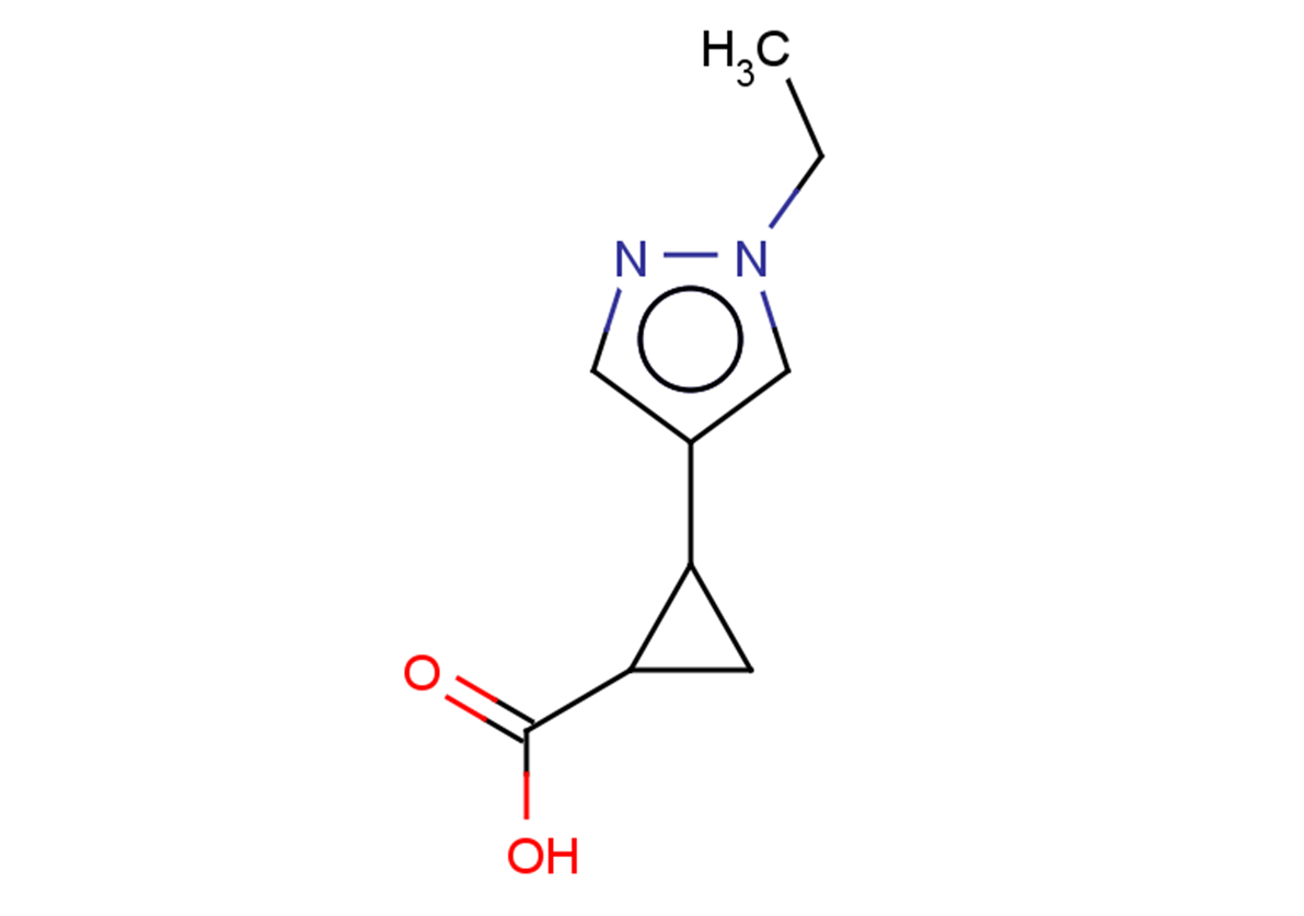 2-(1-ethyl-1H-pyrazol-4-yl)cyclopropane-1-carboxylic acid