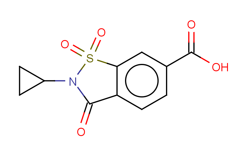 2-cyclopropyl-1,1,3-trioxo-2,3-dihydro-1lambda6,2-benzothiazole-6-carboxylic acid