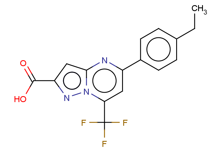 5-(4-ethylphenyl)-7-(trifluoromethyl)pyrazolo[1,5-a]pyrimidine-2-carboxylic acid