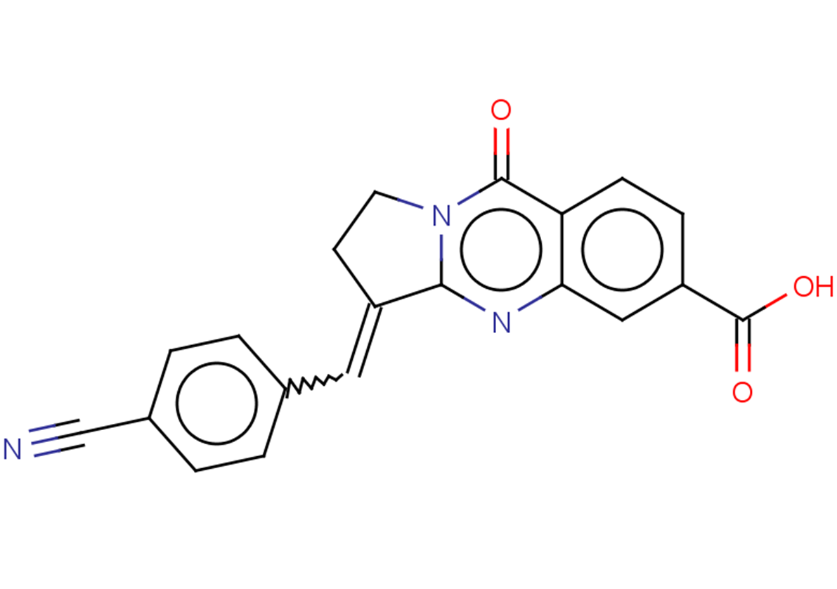 3-[(4-cyanophenyl)methylidene]-9-oxo-1H,2H,3H,9H-pyrrolo[2,1-b]quinazoline-6-carboxylic acid