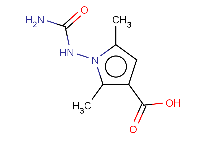 1-(carbamoylamino)-2,5-dimethyl-1H-pyrrole-3-carboxylic acid