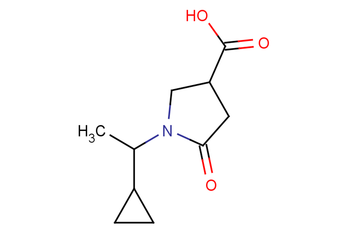 1-(1-cyclopropylethyl)-5-oxopyrrolidine-3-carboxylic acid