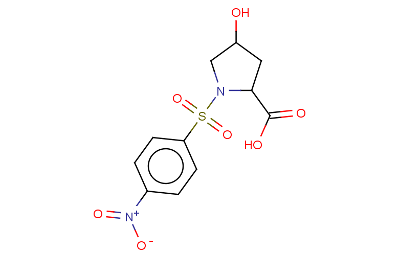 4-hydroxy-1-(4-nitrobenzenesulfonyl)pyrrolidine-2-carboxylic acid