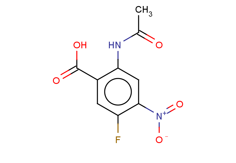 2-acetamido-5-fluoro-4-nitrobenzoic acid