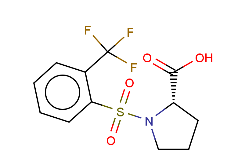 (2S)-1-[2-(trifluoromethyl)benzenesulfonyl]pyrrolidine-2-carboxylic acid