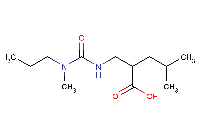 4-methyl-2-({[methyl(propyl)carbamoyl]amino}methyl)pentanoic acid