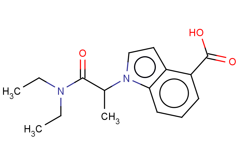 1-[1-(diethylcarbamoyl)ethyl]-1H-indole-4-carboxylic acid