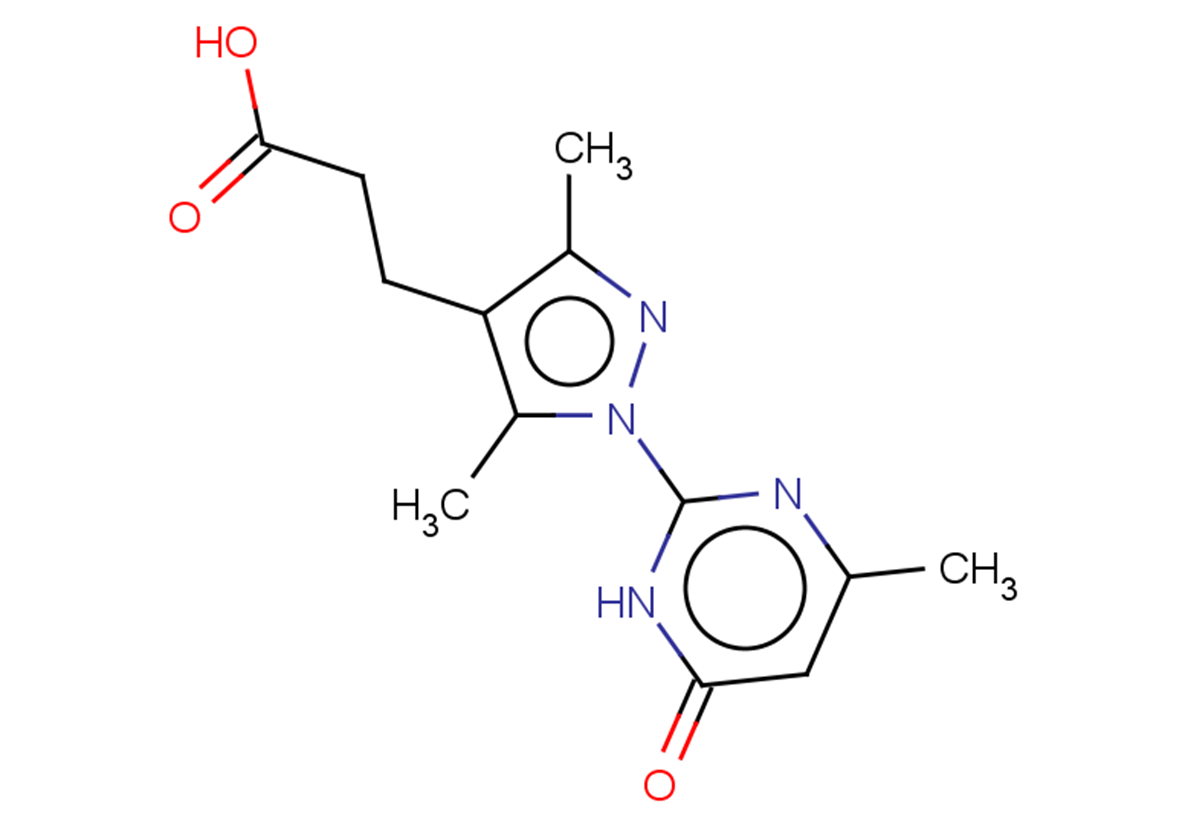 3-[3,5-dimethyl-1-(4-methyl-6-oxo-1,6-dihydropyrimidin-2-yl)-1H-pyrazol-4-yl]propanoic acid