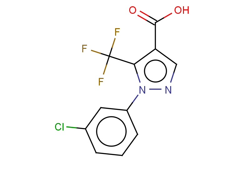 1-(3-chlorophenyl)-5-(trifluoromethyl)-1H-pyrazole-4-carboxylic acid