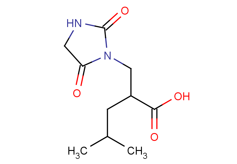 2-[(2,5-dioxoimidazolidin-1-yl)methyl]-4-methylpentanoic acid